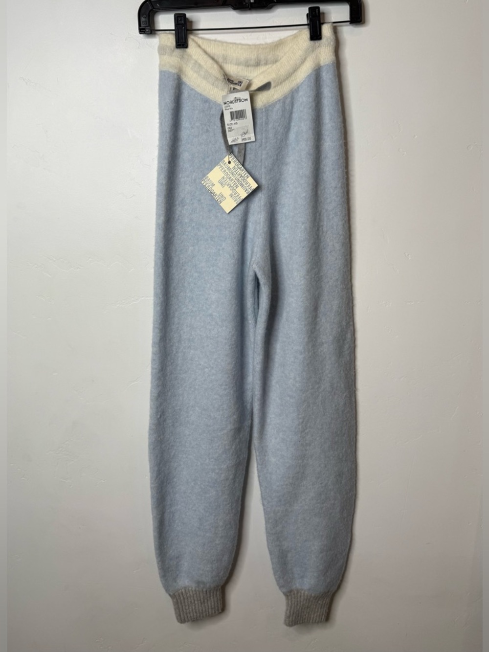 NWT Baum und Pferdgarten Wool Blend Blue Knit Jogger Pants XS $259